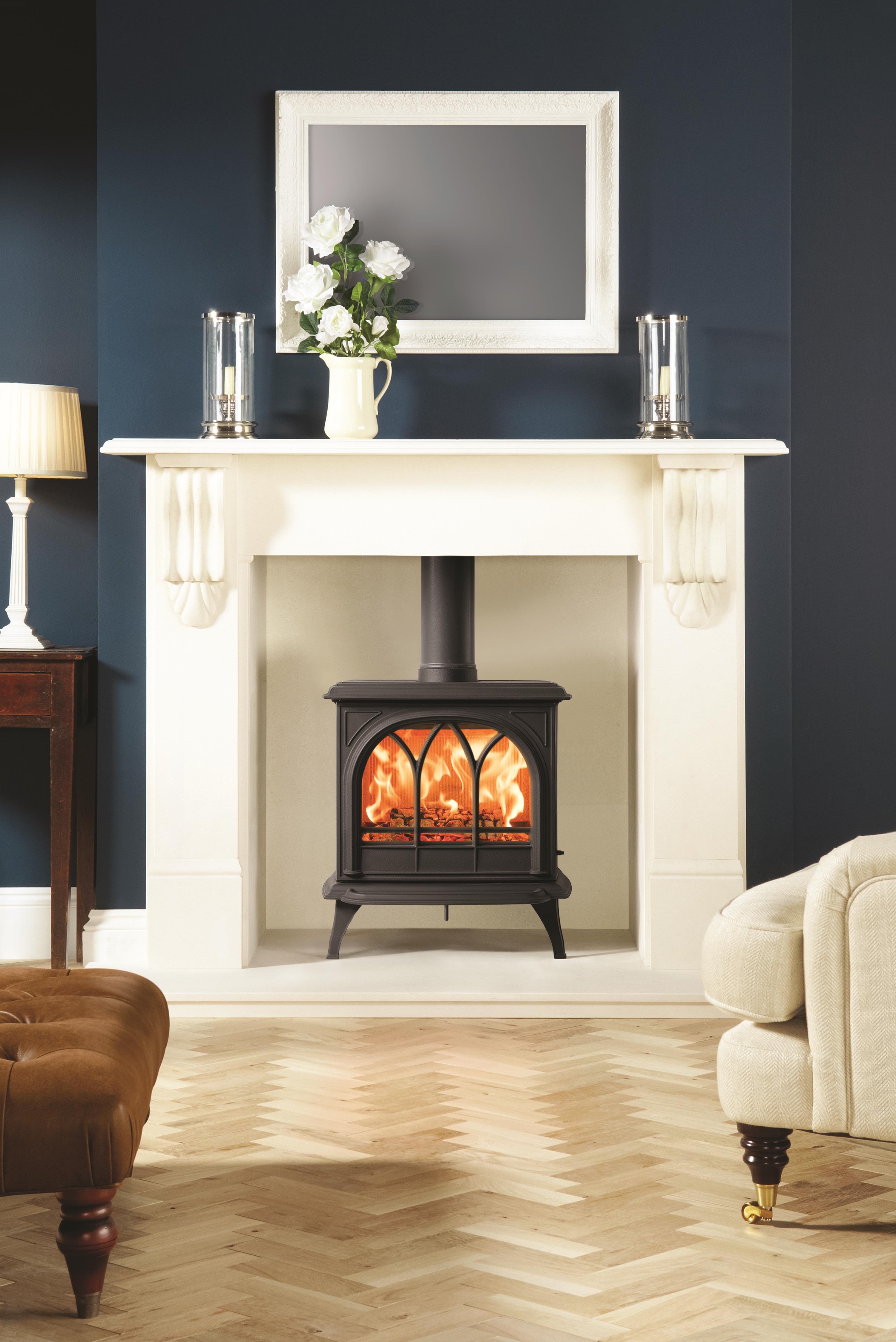 Stovax Huntingdon 30 Wood Burner with Tracery Door